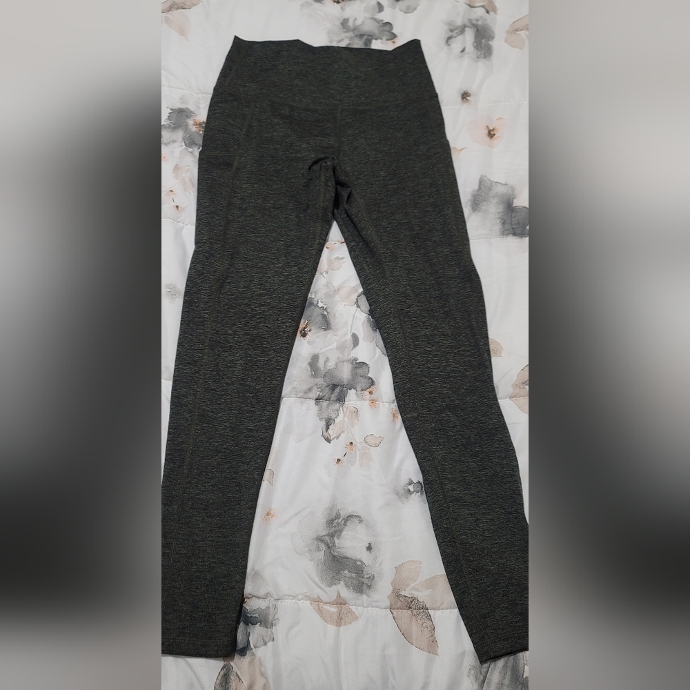 Aerie Green/Charcoal Leggings